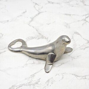 Vintage German Dolphin chrome plated bottle Can Opener BMF Mid Century Modern